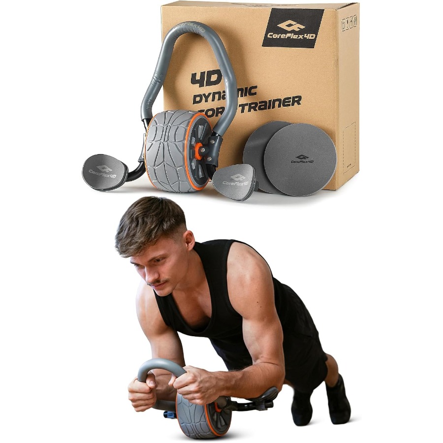Ab Roller Wheel With Elbow Support - Roue abdominale CoreFlex4D avec support pour