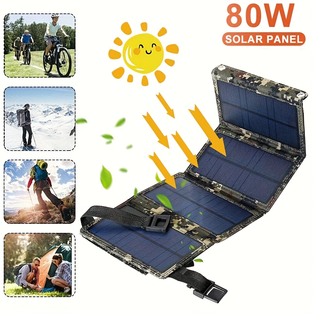 Hiking - Panneau solaire portable pliable 80W |