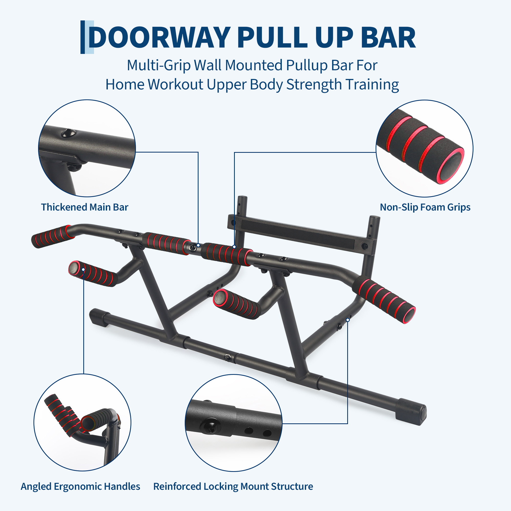 Barre de traction réglable pou - Door Pull Up Bar No Screw avis et prix
